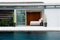 Poolside bedroom